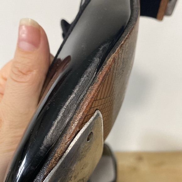 Elegant Black Patent Leather Tap Shoes - Picture 8 of 12